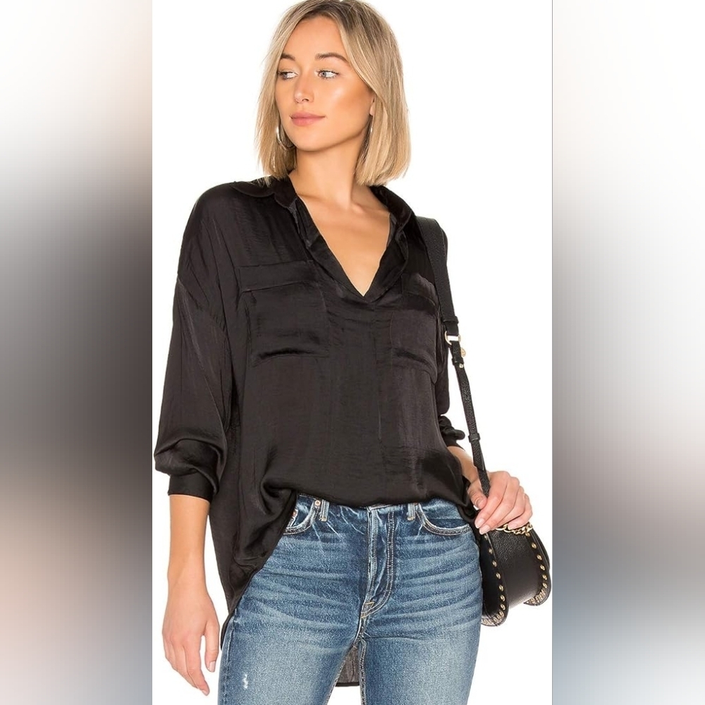 Free People satin top size L